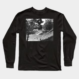 Mayan Ruins of Copan sports field Long Sleeve T-Shirt